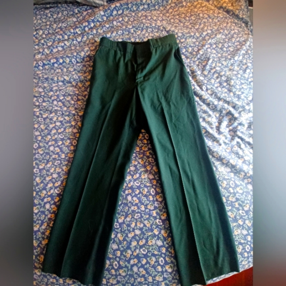 Dickies style dark green slacks